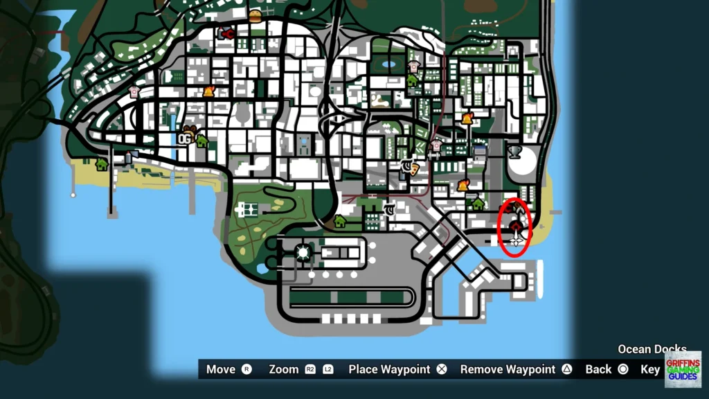 Grand Theft Auto San Andreas Vagos Spray Tags Tag 2 map