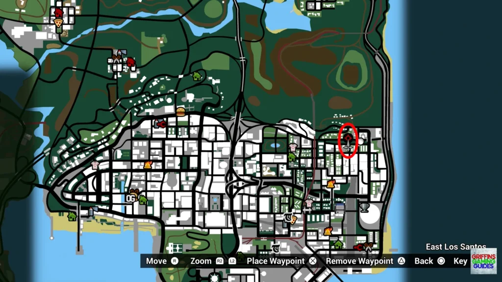 Grand Theft Auto San Andreas Vagos Spray Tags Tag 20 map