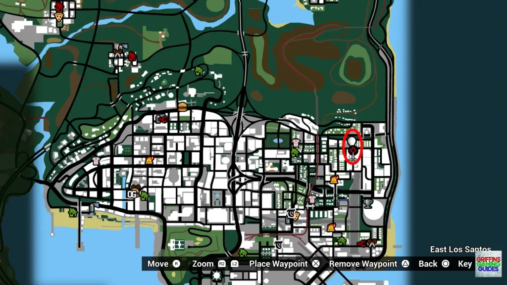 Grand Theft Auto San Andreas Vagos Spray Tags Tag 21 map