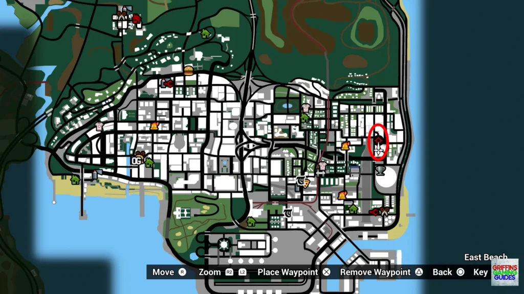 Grand Theft Auto San Andreas Vagos Spray Tags Tag 5 map