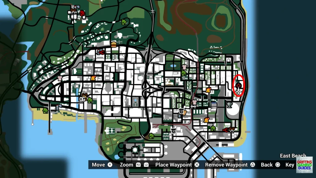 Grand Theft Auto San Andreas Vagos Spray Tags Tag 7 map