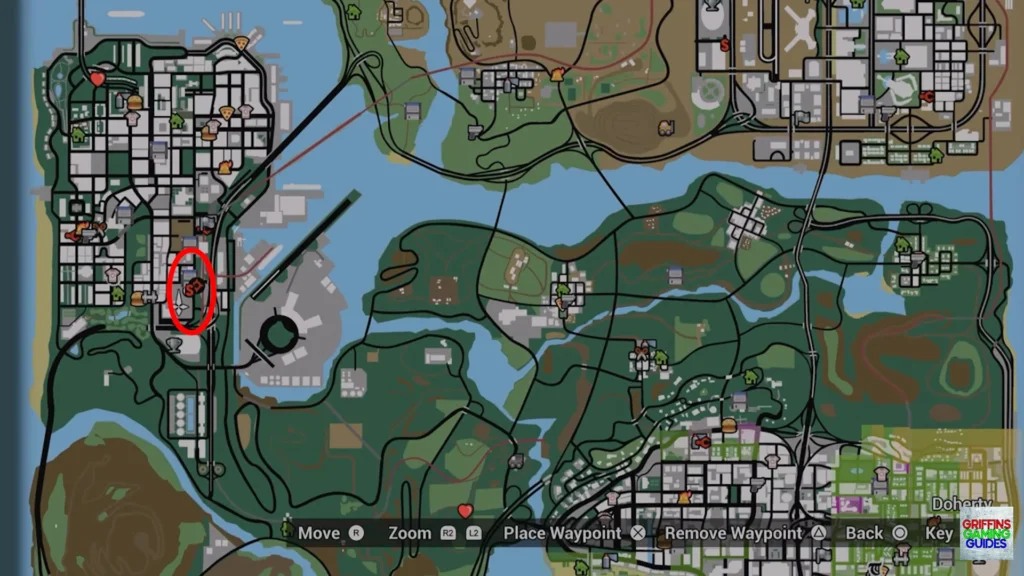 Grand Theft Auto San Andreas Not A Player Trophy Guide Michelle map