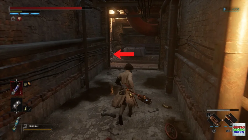 Lies of P Puppet of the Future boss guide Go left