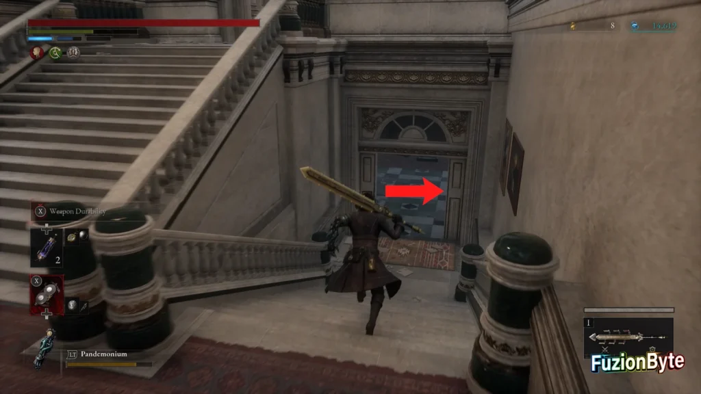 Lies of P End of Riddles trophy guide Estella Opera House Trinity Sanctum Go right at the bottom of the stairs