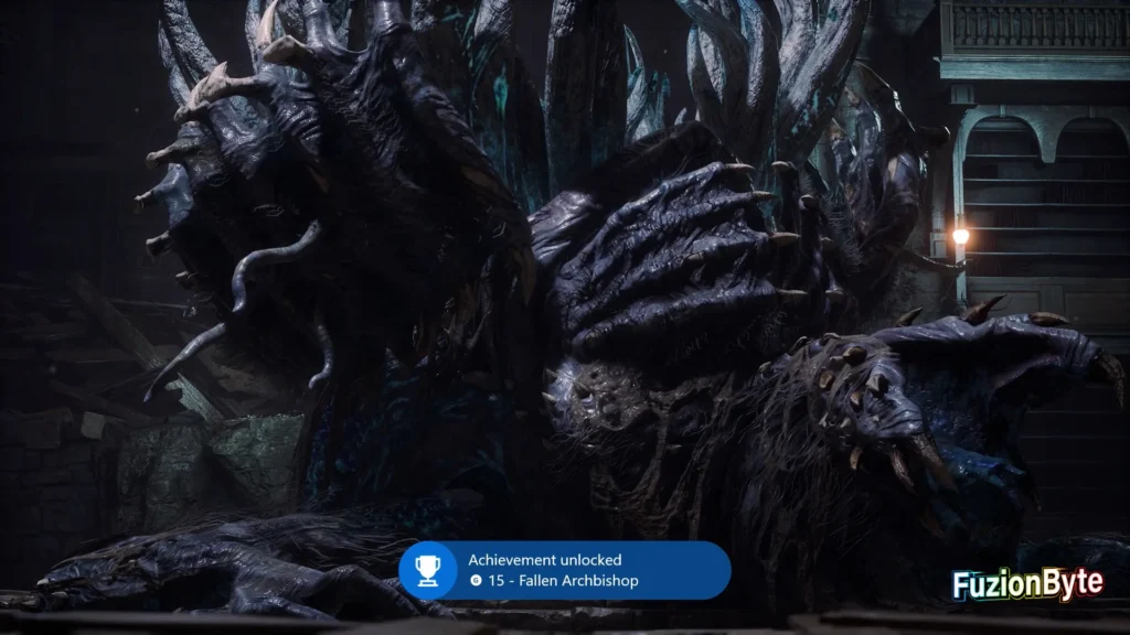 Lies of P Golden Melody trophy guide Divine Service Record defeat Fallen Archbishop Andreus