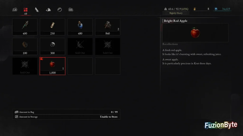 Lies of P Golden Melody trophy guide Fascination Purchase Bright Red Apple