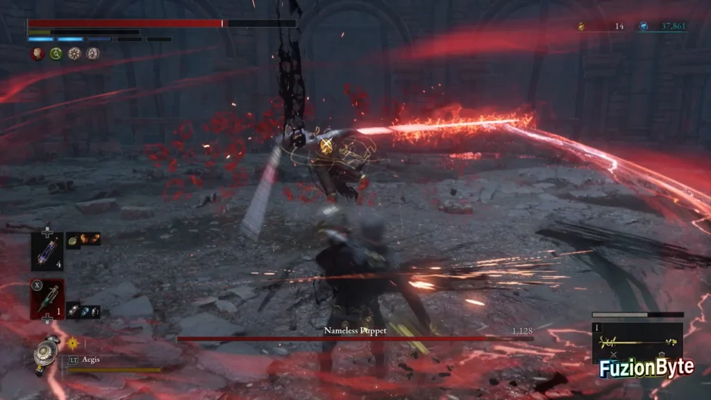 Lies of P Nameless Puppet boss guide Avoid ranged attacks