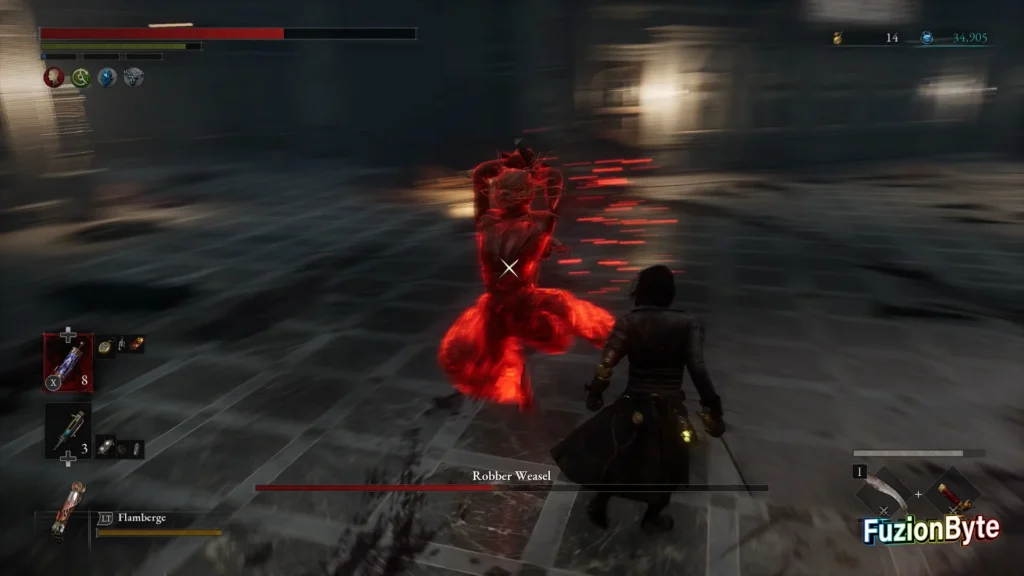 Lies of P Robber Weasel boss guide Avoid Charged Attacks