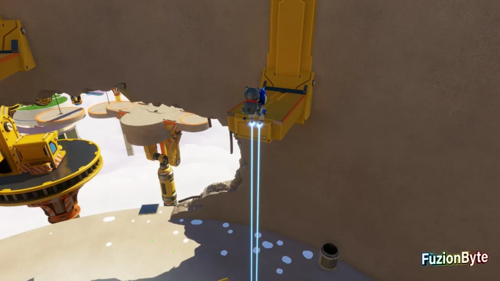 Astro Bot Gorilla Nebula Construction Derby Bot Locations Bot 3 Boost to the first platform