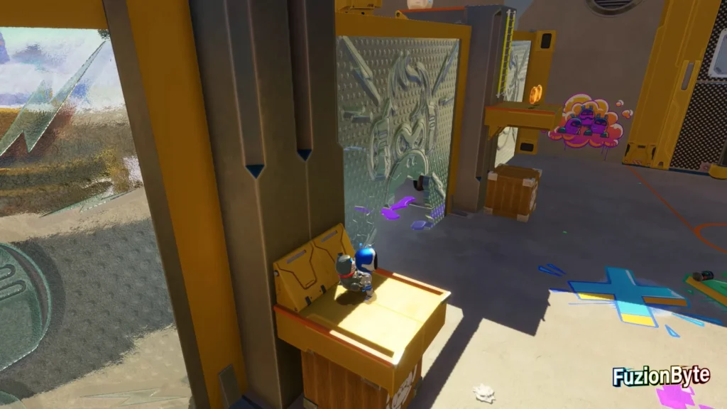 Astro Bot Gorilla Nebula Construction Derby Bot Locations Bot 3 Jump and boost the platforms