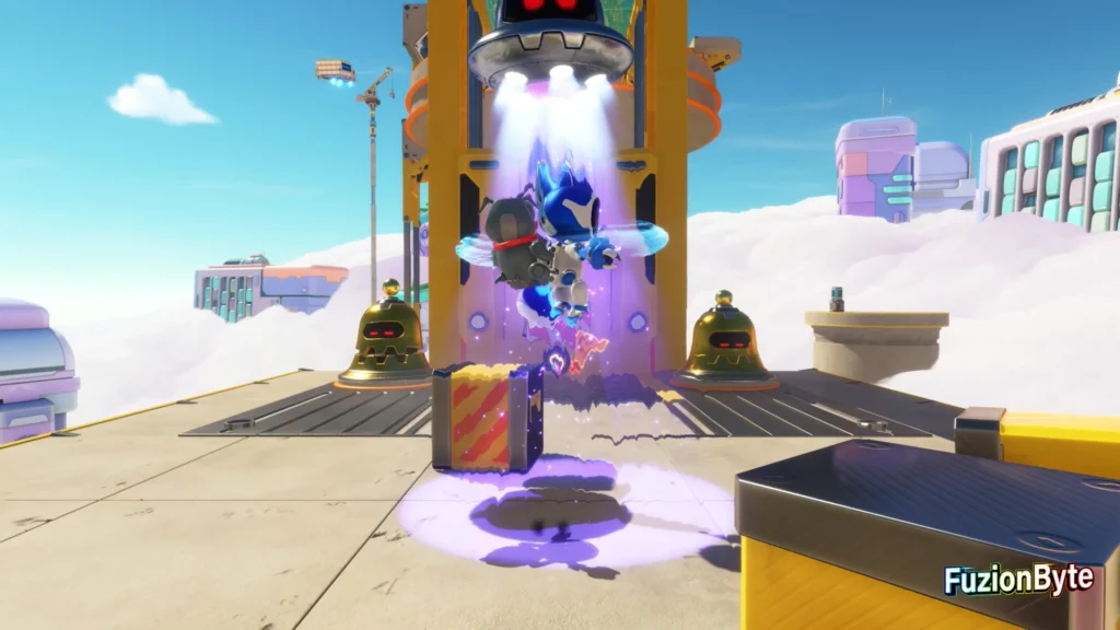 Astro Bot Gorilla Nebula Construction Derby Bot Locations Bot 4 Punch the Bot to free it