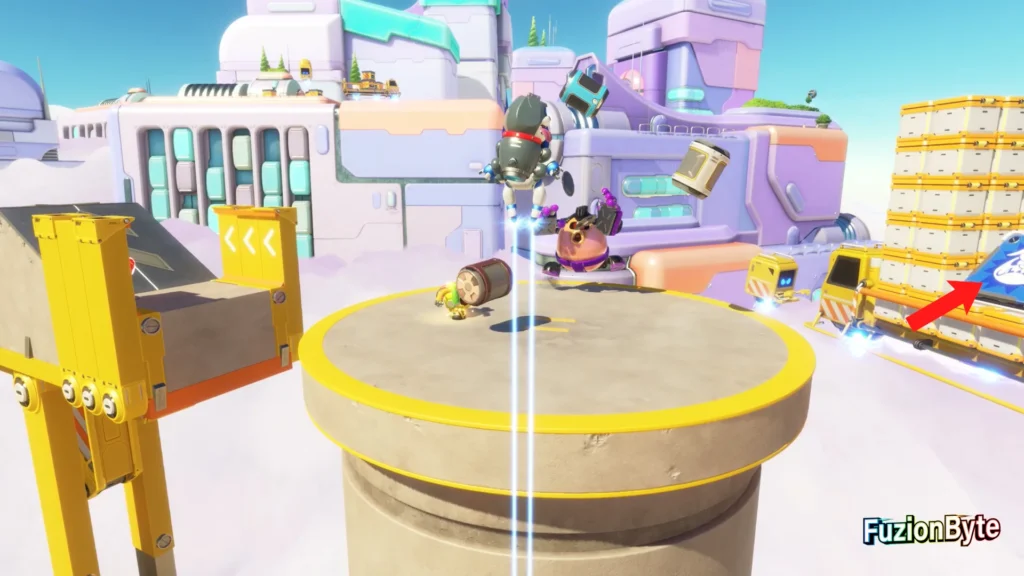 Astro Bot Gorilla Nebula Construction Derby Bot Locations Bot 6 Go right