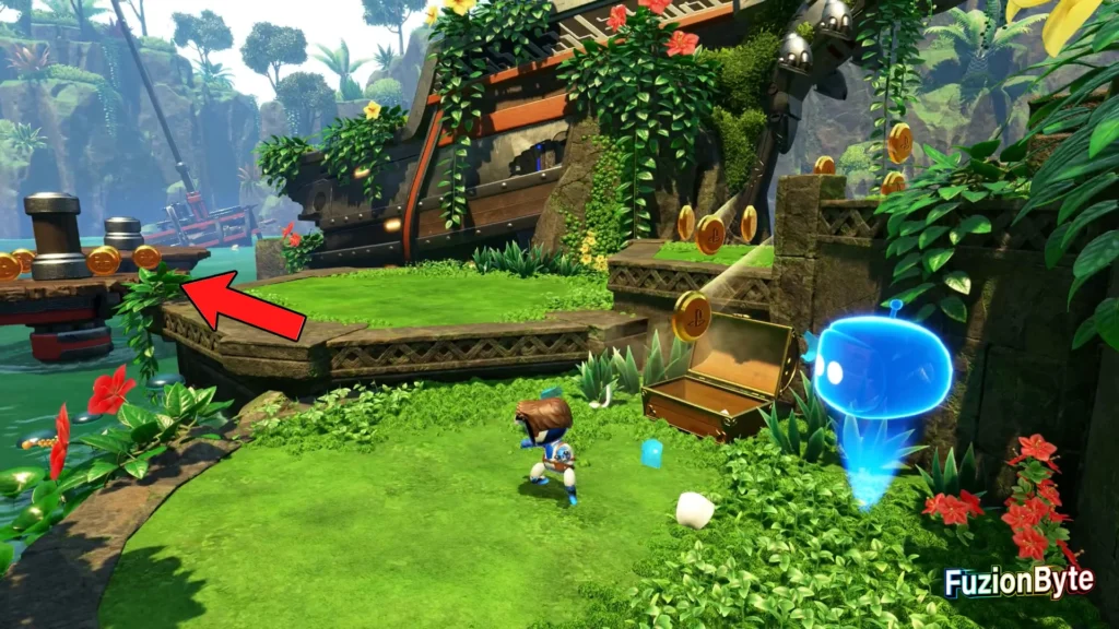 Astro Bot Serpent Starway Dude Raiding Bot locations Bot 1, Looting Virtuoso Go left at the shipwreck