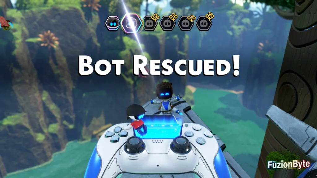 Astro Bot Serpent Starway Dude Raiding Bot locations Bot 2, Moustachioed Mentor Bot Rescued