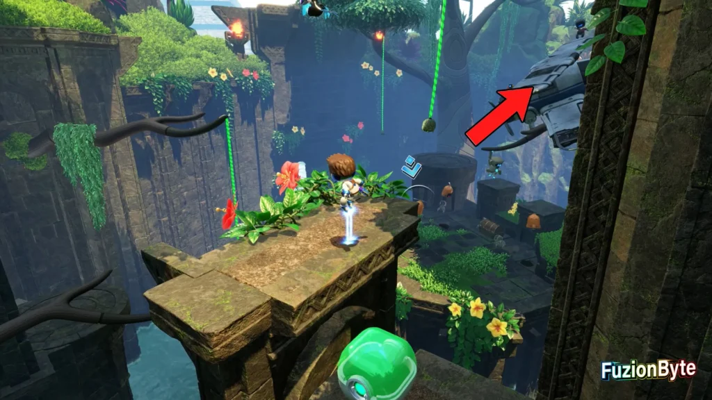 Astro Bot Serpent Starway Dude Raiding Bot locations Bot 2, Moustachioed Mentor Platform across