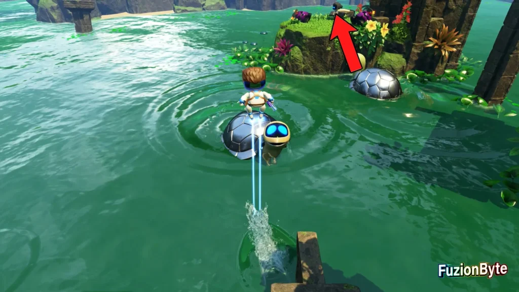 Astro Bot Serpent Starway Dude Raiding Bot locations Bot 3, No Nonsense Merc Jump across Turtles