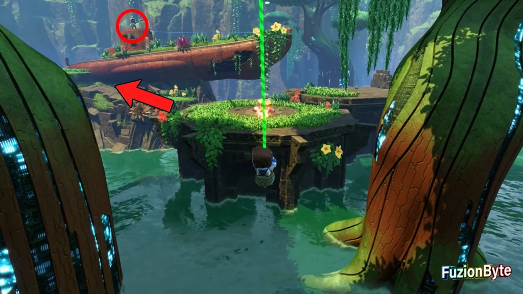 Astro Bot Serpent Starway Dude Raiding Bot locations Bot 4, Tenacious Reporter Swing on ropes and go left