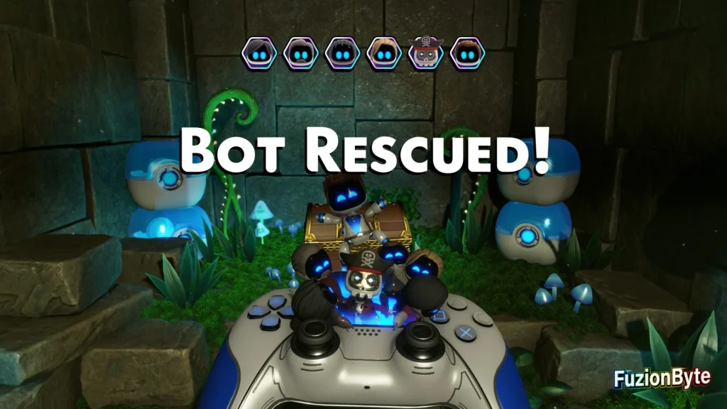 Astro Bot Serpent Starway Dude Raiding Bot locations Bot 5 False Ancestor Bot Rescued
