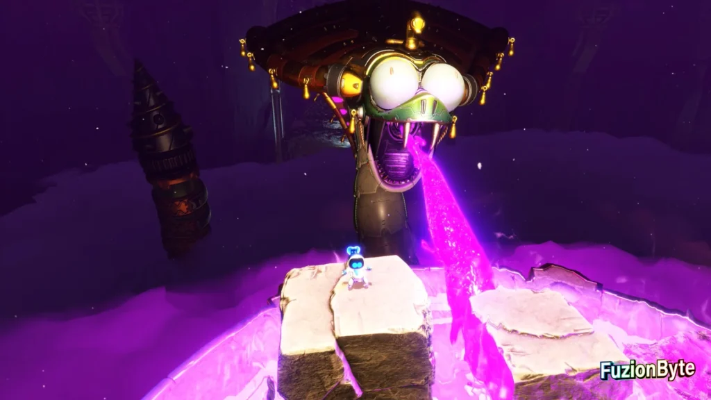 Astro Bot Serpent Starway Lady Venomara bot location Jump onto pillars