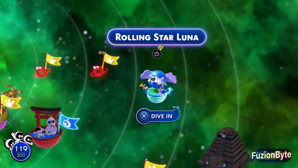 Astro Bot Serpent Starway Rolling Star Luna Bot location