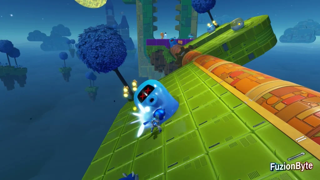 Astro Bot Serpent Starway Rolling Star Luna Bot location Defeat next Ice Slime