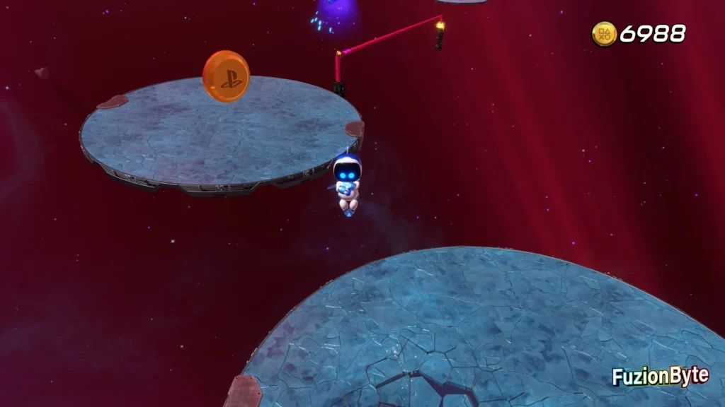 Astro Bot Serpent Starway Ropeway Rally Bot location Jump across glass platforms