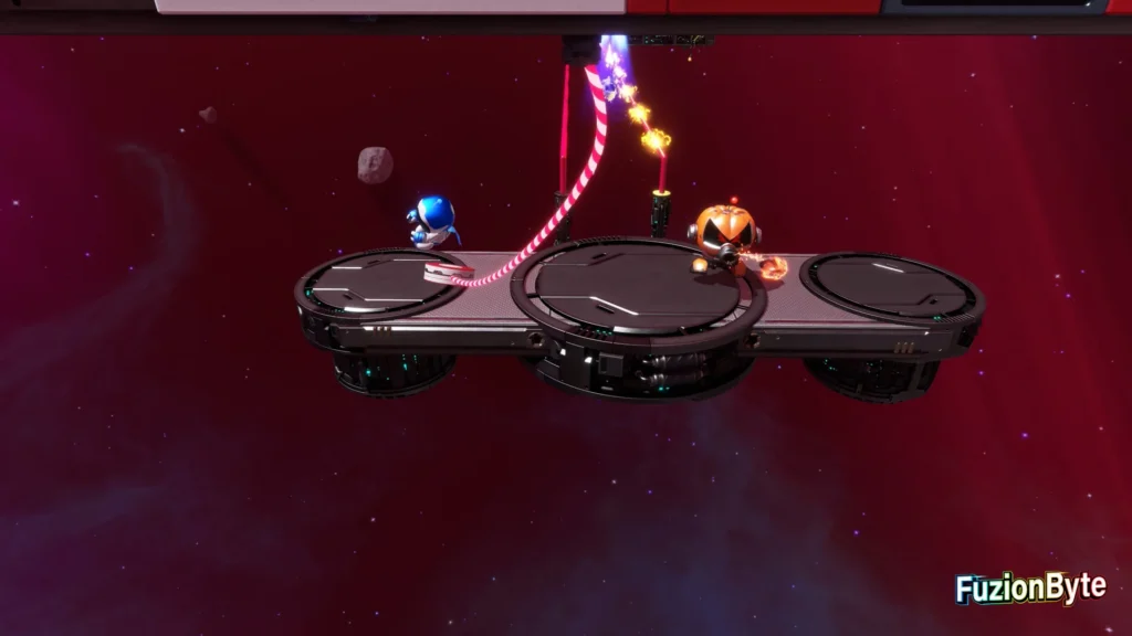 Astro Bot Serpent Starway Ropeway Rally Bot location Swing across and defeat the Pumpkin