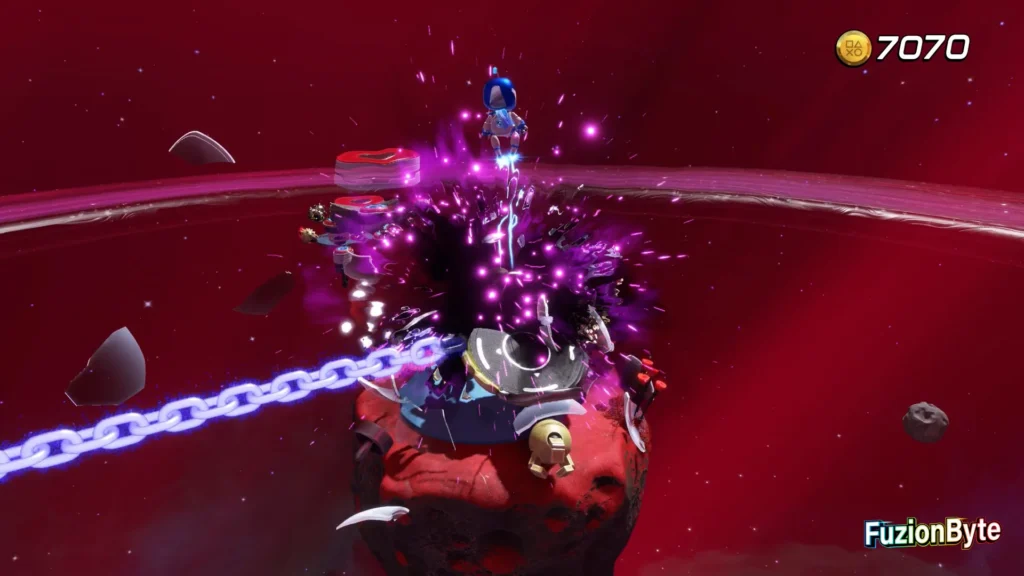 Astro Bot Serpent Starway Swinging Sentries Bot location Defeat final Sentry