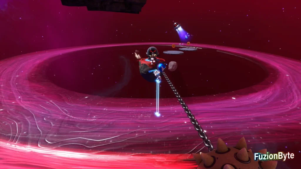 Astro Bot Serpent Starway Swinging Sentries Bot location Jump over chain