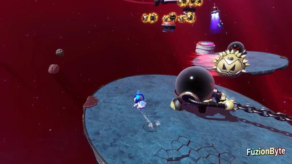 Astro Bot Serpent Starway Swinging Sentries Bot location run pass Sentries