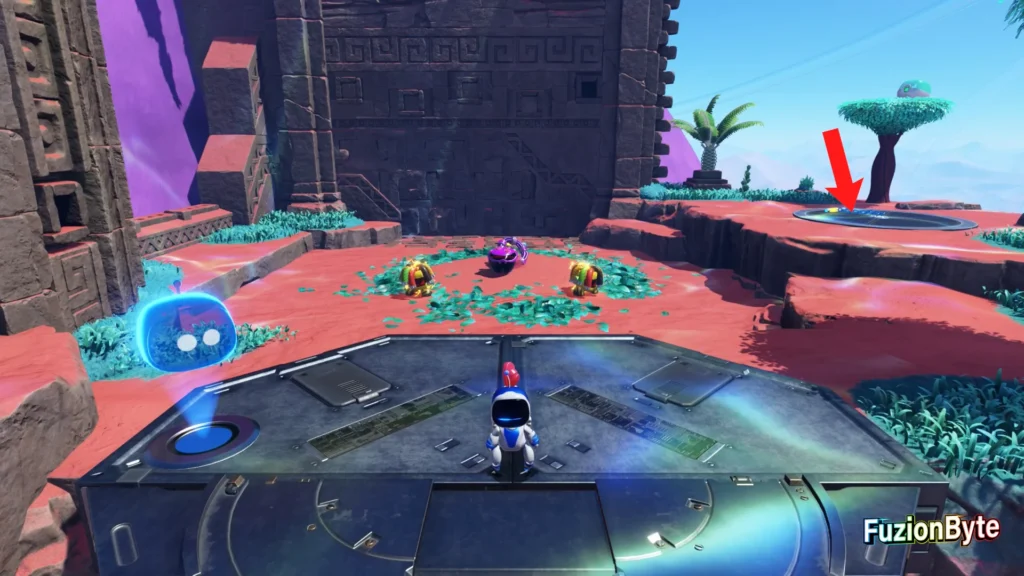 Astro Bot Serpent Starway Trapped In Time Bot locations Bot 2 Dream Chaser Pull the chain