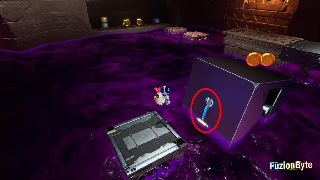 Astro Bot Serpent Starway Trapped In Time Bot locations Bot 3 Pull chain