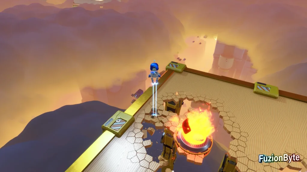 Astro Bot Tentacle System Crumble Rumble 2 Bot location Defeat 2nd Fire Element