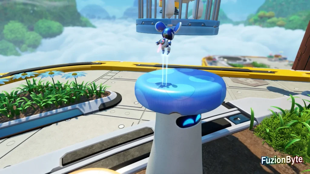 Astro Bot Tentacle System Downsize Surprise Bot 1 Jump up the Mushrooms