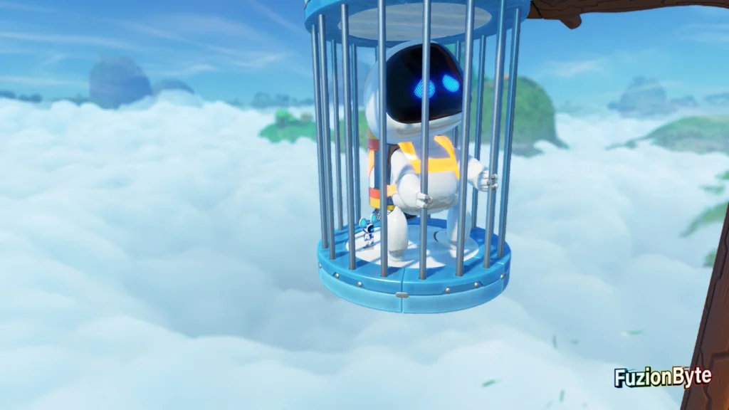 Astro Bot Tentacle System Downsize Surprise Bot 6 Jump into cage