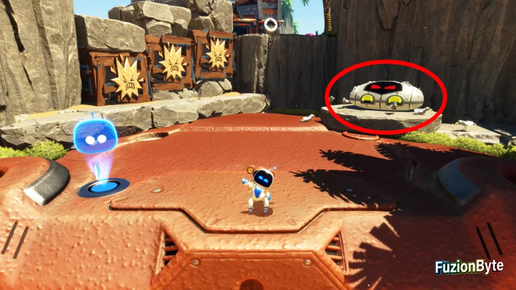 Astro Bot Tentacle System Go-Go Archipelago Bot Locations Bot 3 Open clam chest