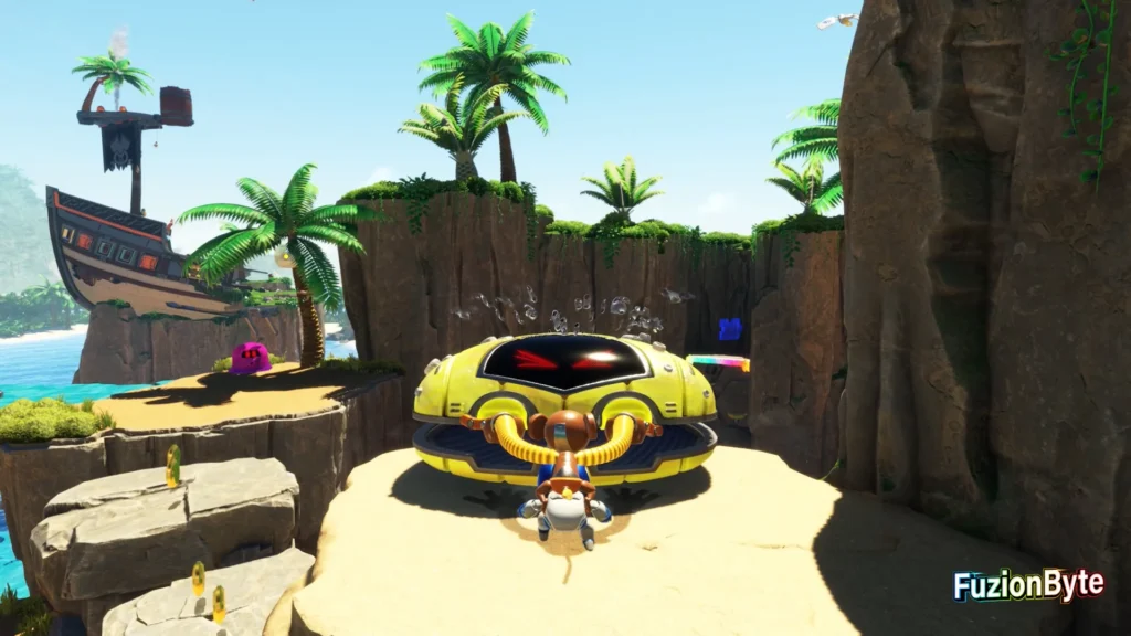Astro Bot Tentacle System Go-Go Archipelago Bot Locations Bot 3 Open yellow clam chest