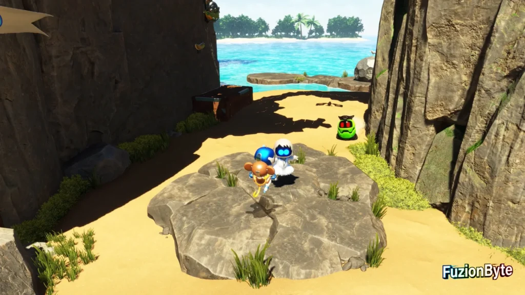 Astro Bot Tentacle System Go-Go Archipelago Bot Locations Bot 4, Elfin Prisoner Drop down to collect Elfin Prisoner Bot