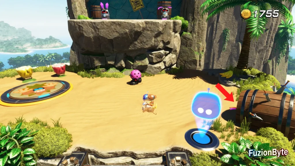 Astro Bot Tentacle System Go-Go Archipelago Bot Locations Bot 7 Defeat enemies and open barrel