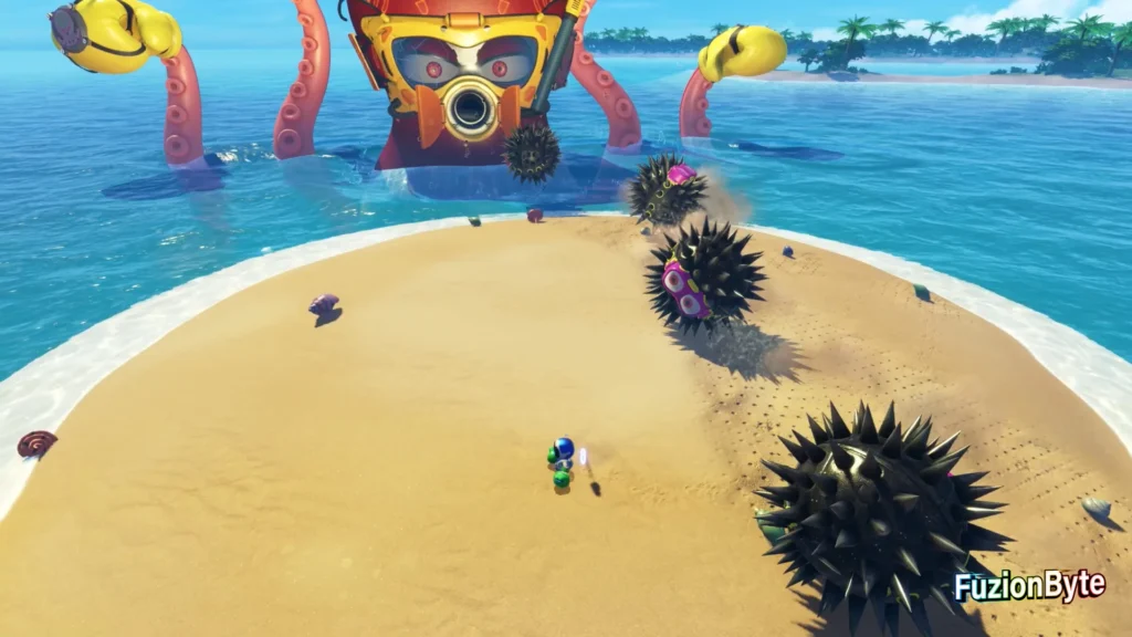 Astro Bot Tentacle System Wako Tako Bot locations Avoid Spiked Balls