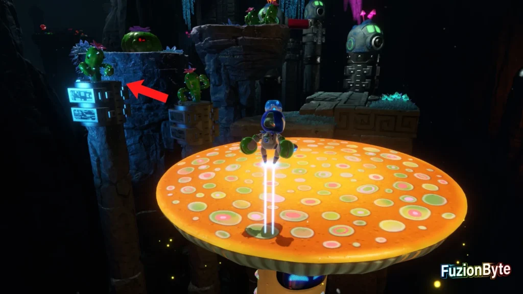 Astro Bot Tentacle System Wormy Passage Bot Locations Bot 4 Dependable Smuggler Jump up the platforms