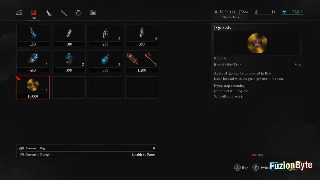 Lies of P Golden Melody trophy guide Quixotic Golden Record