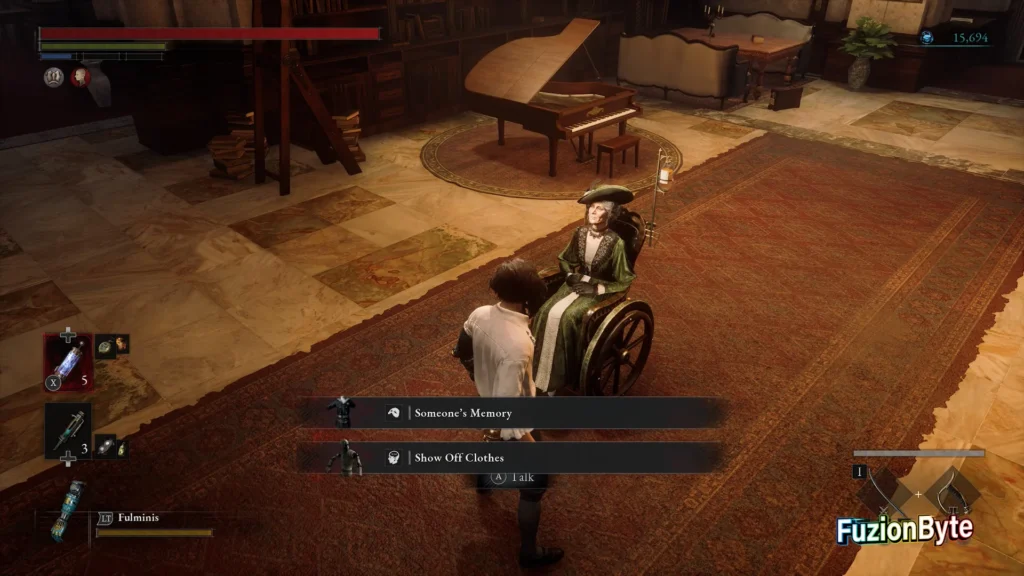 Lies of P The Story of the Refined Lady trophy guide Obtain Show Off Clothes Gesture