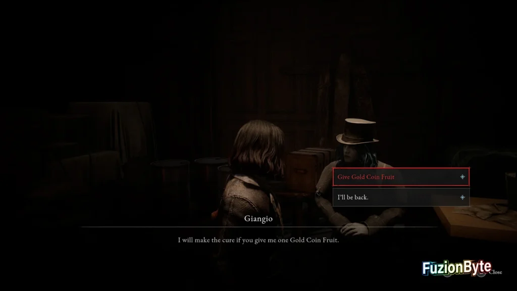 Lies of P The Story of the Refined Old Lady trophy guide Give Gold Coin Fruit for the Cure