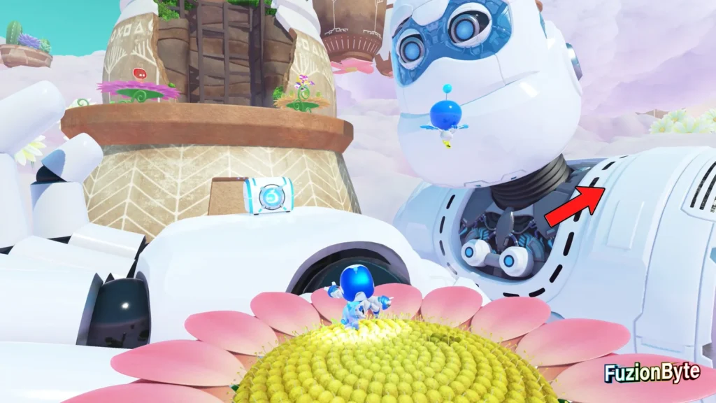 Astro Bot Camo Cosmos Balloon Breeze Bot locations Bot 2 Dream Traveller Float up to Robots shoulder