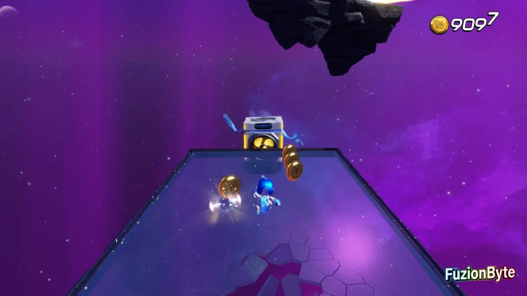 Astro Bot Camo Cosmos Boing Bonanza Bot location run across the bridge