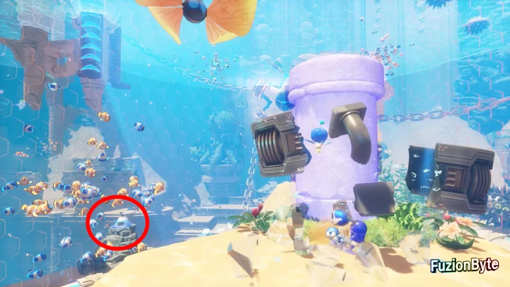 Astro Bot Camo Cosmos Bubbling Under Bot Locations Bot 1 Smash Shackle and go left