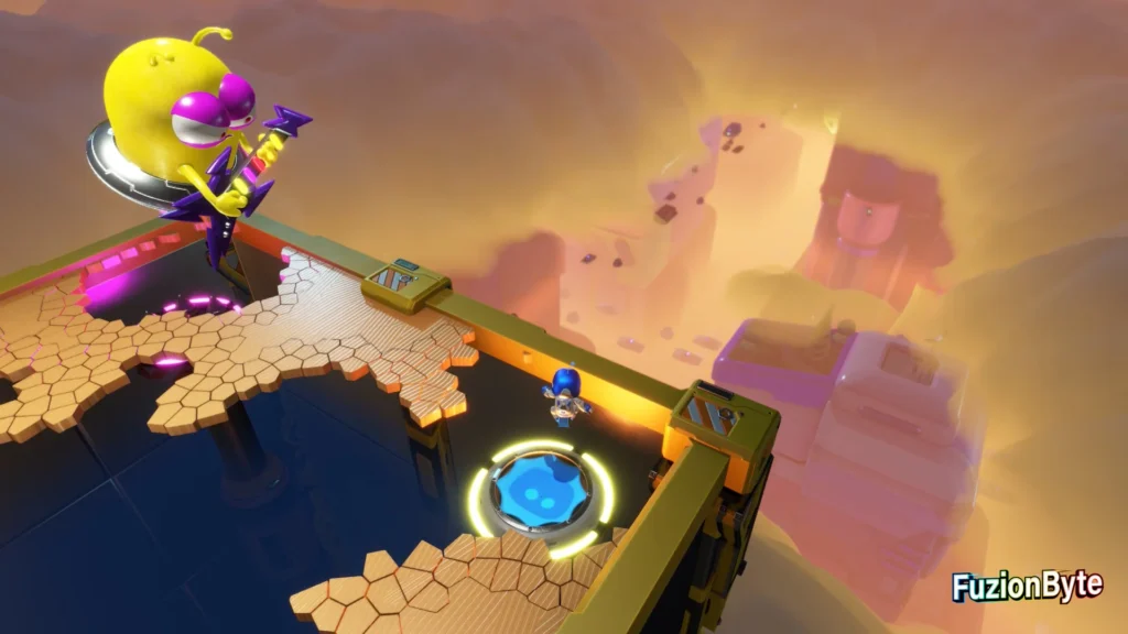 Astro Bot Camo Cosmos Crumble Rumble 4 Bot location Use the jump pad