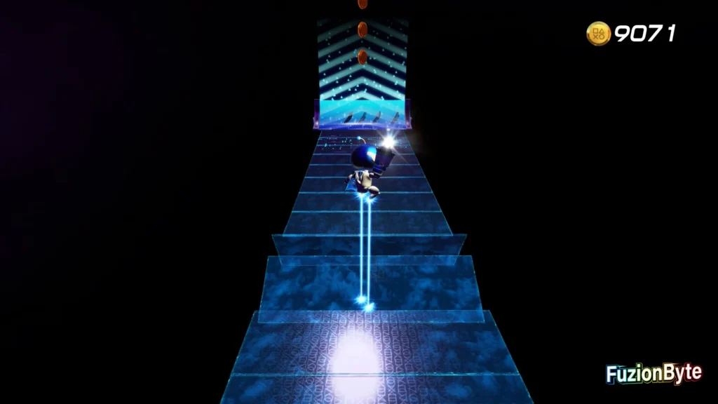 Astro Bot Camo Cosmos Follow The Light Bot location Jump over rolling block