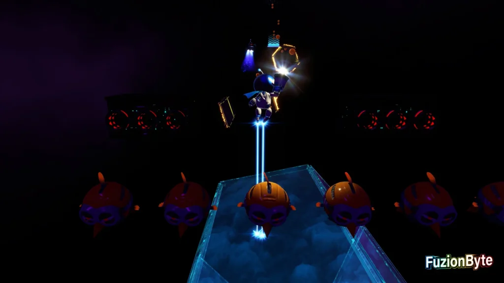 Astro Bot Camo Cosmos Follow The Light Bot location Push forward